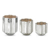 Speckled Mercury Glass Star Vase