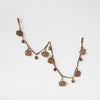 Fabric Pumpkin & Metal Bell Garland