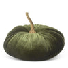 Velvet Stuffed Pumpkin with Gold Stem