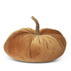 Velvet Stuffed Pumpkin with Gold Stem
