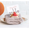 Dried Natural Corn Husk Turkeys w/ 12 Place Card/Photo Holders