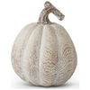 Whitewashed Wood Grain Resin Pumpkins