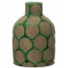 Green Polka Dot Terracotta Vase