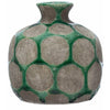 Green Polka Dot Terracotta Vase