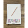 Colorful Teacher 6x9 Notepad