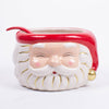 Red Santa Ceramic Punch Bowl & Ladle, 120 oz