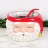 Red Santa Ceramic Punch Bowl & Ladle, 120 oz