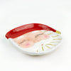 Red Santa Ceramic Dessert Plate, 7-Inch