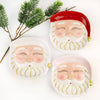 Red Santa Ceramic Dessert Plate, 7-Inch