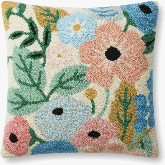 Rifle Paper Hooked Garden Party Pillow