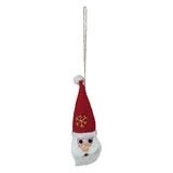 Wool Felt Santa Head Ornament