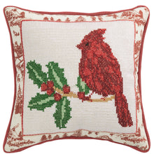  Square Cardinal Needlepoint Pillow