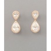  Clear & Gold Earrings
