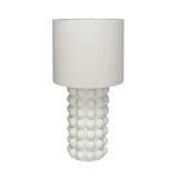  Stoneware Hobnail Table Lamp