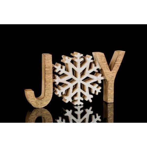 JOY Snowflake Mango Wood