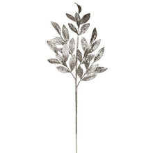  Glitter Bay Leaf Spray