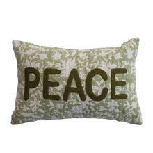  Lumbar Pillow Embroidered Peace
