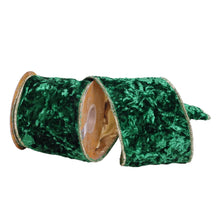  Emerald Crushed Velvet Ribbon