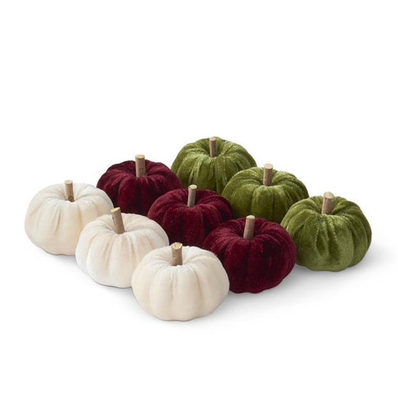 Velvet Mini Pumpkins