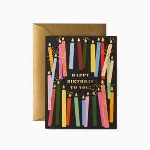 Happy Birthday Card Candles