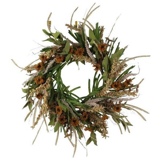 FLOWER/LEAF/SPIKE/GRASS WREATH