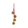 Hanging Metal Bells on Velvet Ribbon