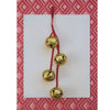 Hanging Metal Bells on Velvet Ribbon