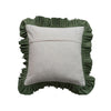 Floral Pattern Ruffle Pillow