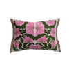 Embroidered Flowers & Jute Eyelash Fringe Pillow