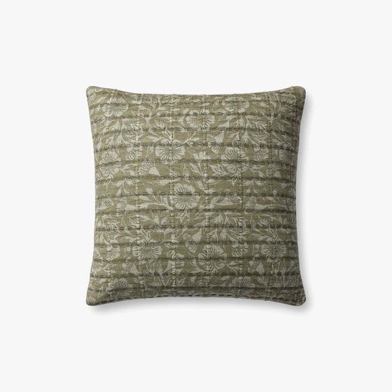 Green/Gray Jean Stoffer Pillow