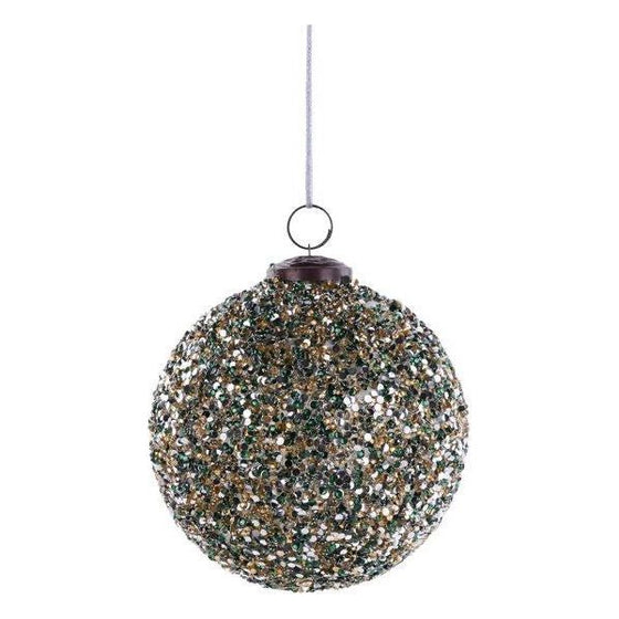 DIAMOND GLASS BALL ORNAMENT