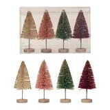 Sisal Bottle Brush Tree Boxed Set