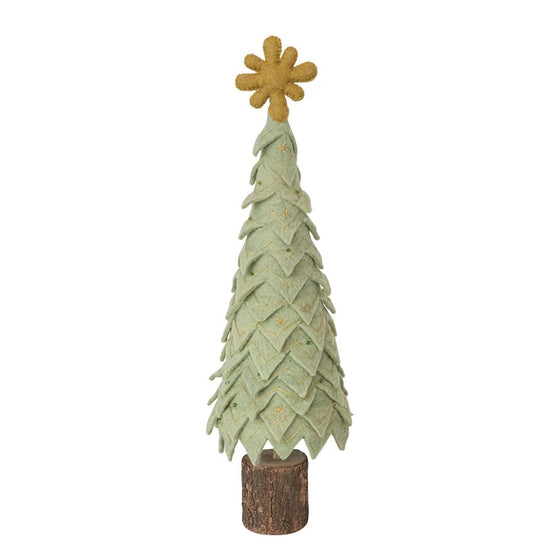 Wool Felt Christmas Tree w/Star