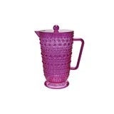  Acrylic Footed Pitcher with Lid & Raised Dots