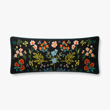  Rifle Paper Pillow Black & Multi, Lumbar