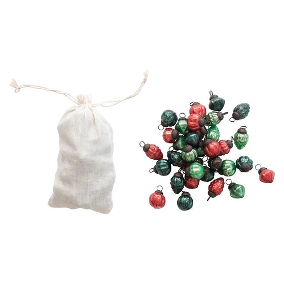 Mercury Glass Ornaments in BAG