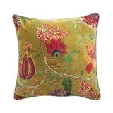  Cotton Blend Velvet Printed Pillow