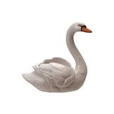 Stoneware Swan Planter