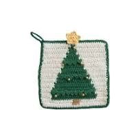 Christmas Tree Crocheted Pot Holder