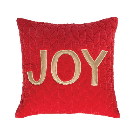 Velvet Quilted JOY Pillow