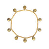 Wood Bead & Metal Bell Garland
