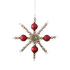 Snowflake Ornament w/ tinsel