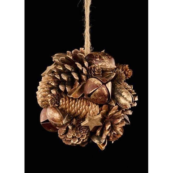 Jingle Bell Pinecone Ornament