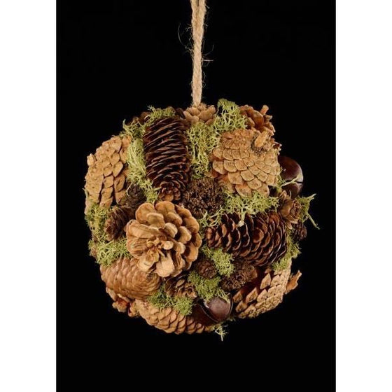 Jingle Bell Pinecone Ornament