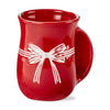 Evergreen Tree & Red Bow Handwarmer Mug