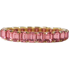  Etta Rectangle Stone Stretch Bracelet Blush