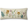 Rifle Paper Wildflowers Embroidered Lumbar Pillow