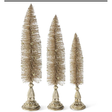  Gold Glittered Brush Tree