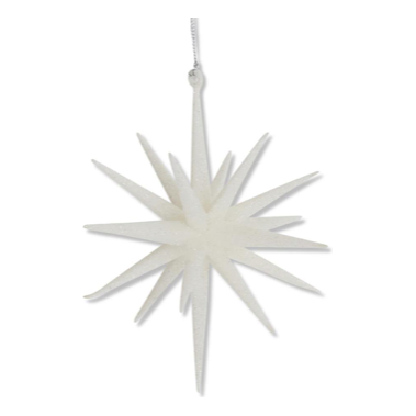 18 point glitter star ornament (6 inch)