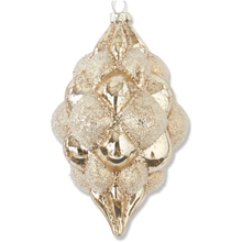  Gold Mercury Ornament Hobnail Teardrop